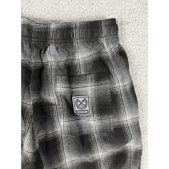 Dixxon Flannel Pajama Pants Adult XS Black Gray Plaid Lounge Drawstring Pockets - Picture 6 of 9